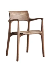 HWL-DC-004 All-Wood Dining Armchair